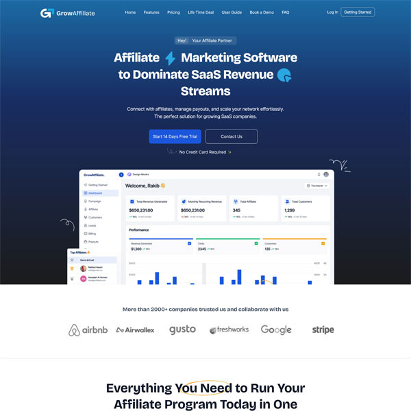 Affiliate website project